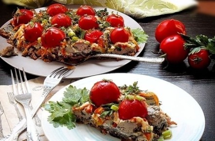 Вкусная печень с овощами: простое и здоровое блюдо