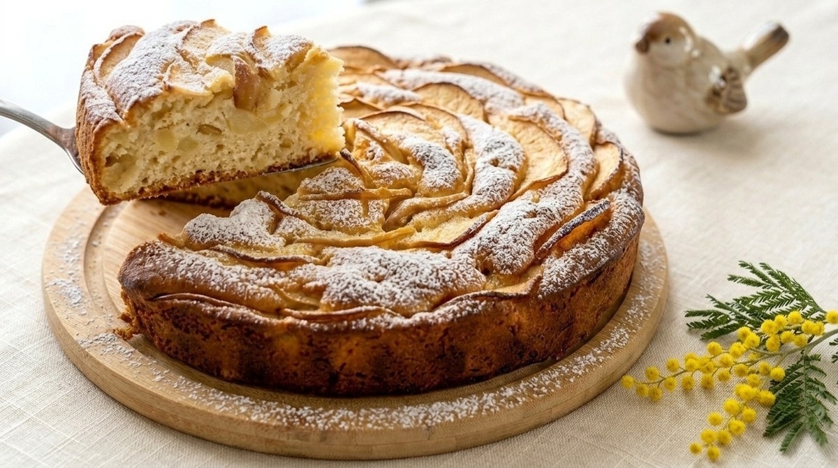 Сочный яблочный пирог за три простых шага