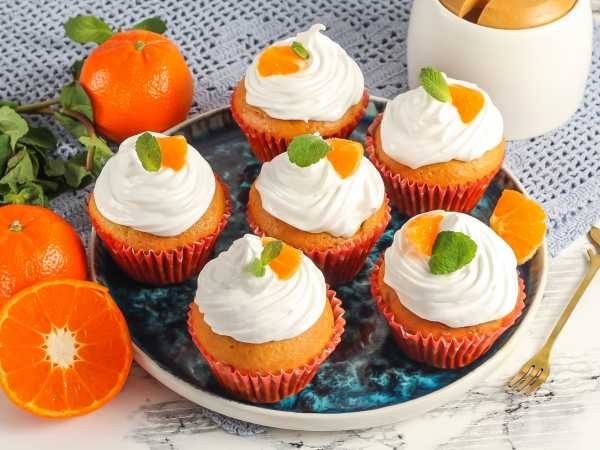 Нежные капкейки с мандаринами, которые стоит попробовать