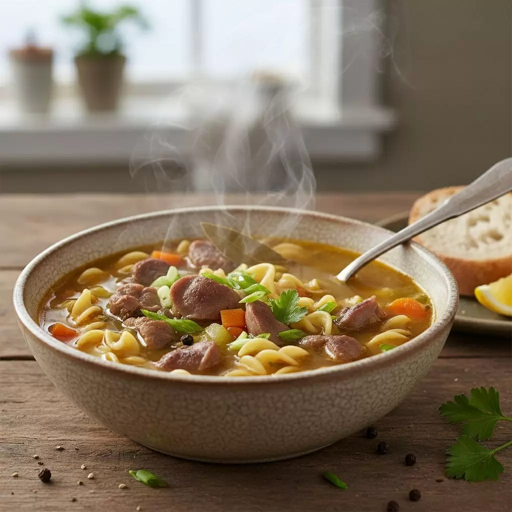 Суп-лапша из куриных желудков: вдохновение для вашей кухни