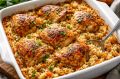 Простой и вкусный ужин: курица с рисом в одной форме