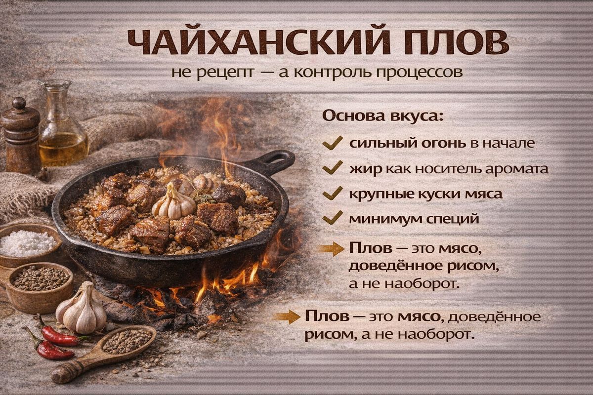 Искусство приготовления чайханского плова