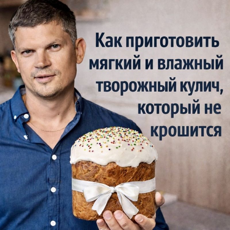 Нежный творожный кулич: секреты мягкости и влажности